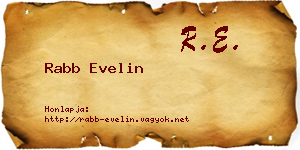 Rabb Evelin névjegykártya